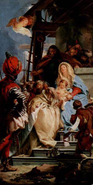 Giovanni Battista Tiepolo Anbetung der Heiligen Drei Konige oil painting image